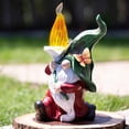 thumbnail image 2 of Garden Gnome with Torch Flame, Garden Gnome Statue, Solar-Powered LED Light, Outdoor Yard Decoration, Gift for Housewarming, Birthday, All Occasions, 2 of 6