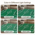 thumbnail image 7 of ODIKA 3'x5' Washable Accent Rug Athletic Field Theme With Corner Arcs And Halfway Line Details for Bedside, Nursery Room, Pet Friendly & Non-Shedding, 7 of 7