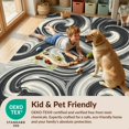 thumbnail image 4 of Design&I 8'x10' Washable Area Rug Snag-Free Large Under Fluid Asymmetrical Shape Minimalist Inspired Abstract for Dining Room, Office, Lounge, 4 of 7