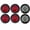 4x Red + 2x White, variant on 4" Round LED Trailer Tail Lights - White 12 LED Reverse Back up Trailer 2x White