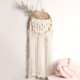 thumbnail image 1 of Tapiz de macramé Colco decoración de Pared 85x25cm Algodón Beige, 1 of 8
