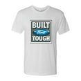 thumbnail image 2 of Wild Bobby, Ford Built Tough, Cars and Trucks, Men Premium Tri Blend Tee, Heather White, Small, 2 of 4