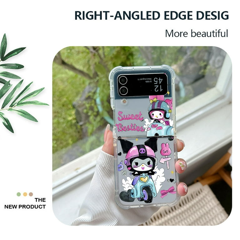 Cute anime purple Kuromi Phone Case for Samsung Galaxy Z Flip
