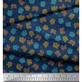 thumbnail image 3 of Soimoi Rayon Crepe Fabric Coral Ocean Printed Craft Fabric by the Yard 46 Inch Wide, 3 of 3