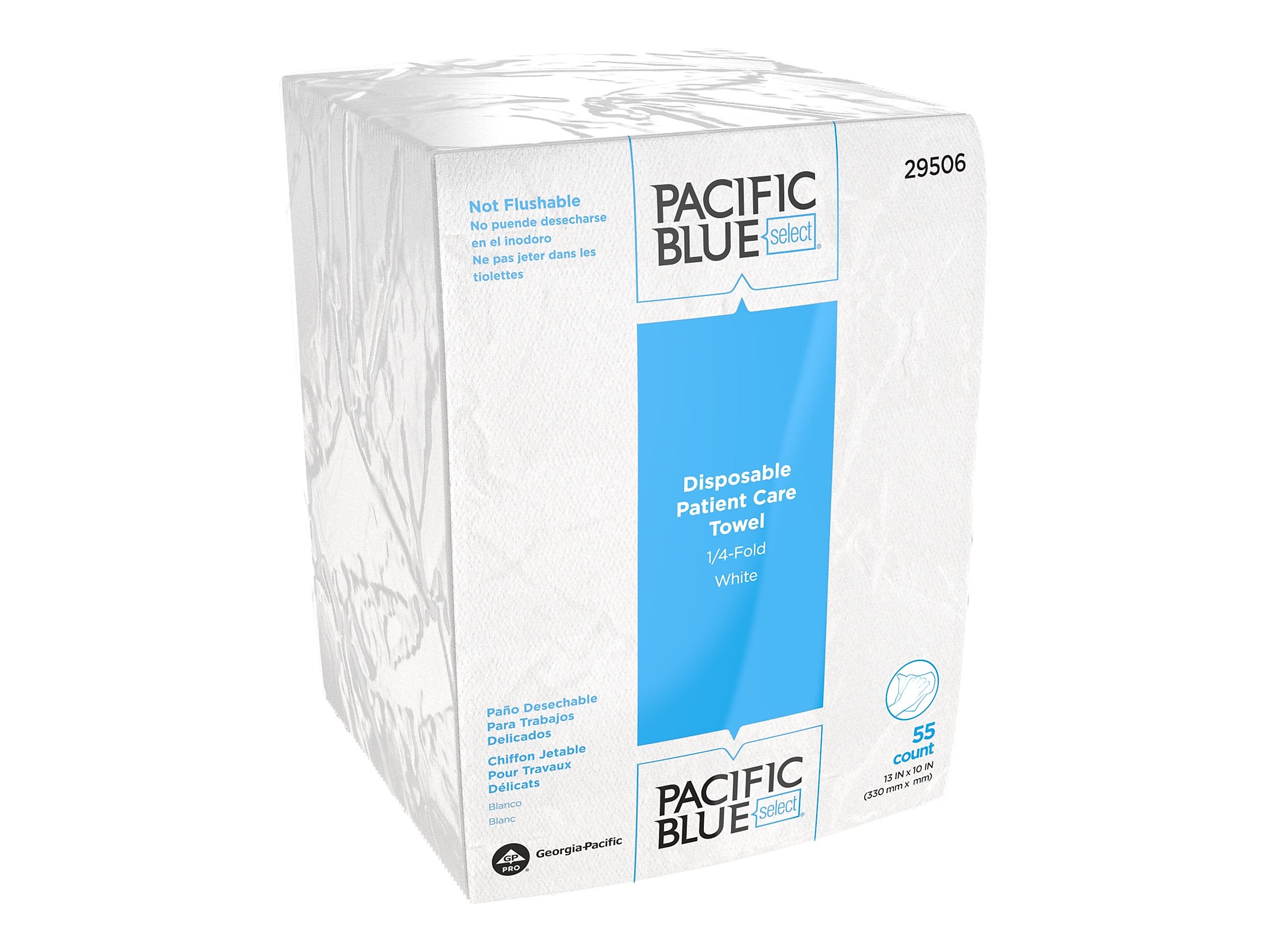 Pacific Blue Select Patient Care Towel 1Ply 55 Sheets/Pack 24 Packs