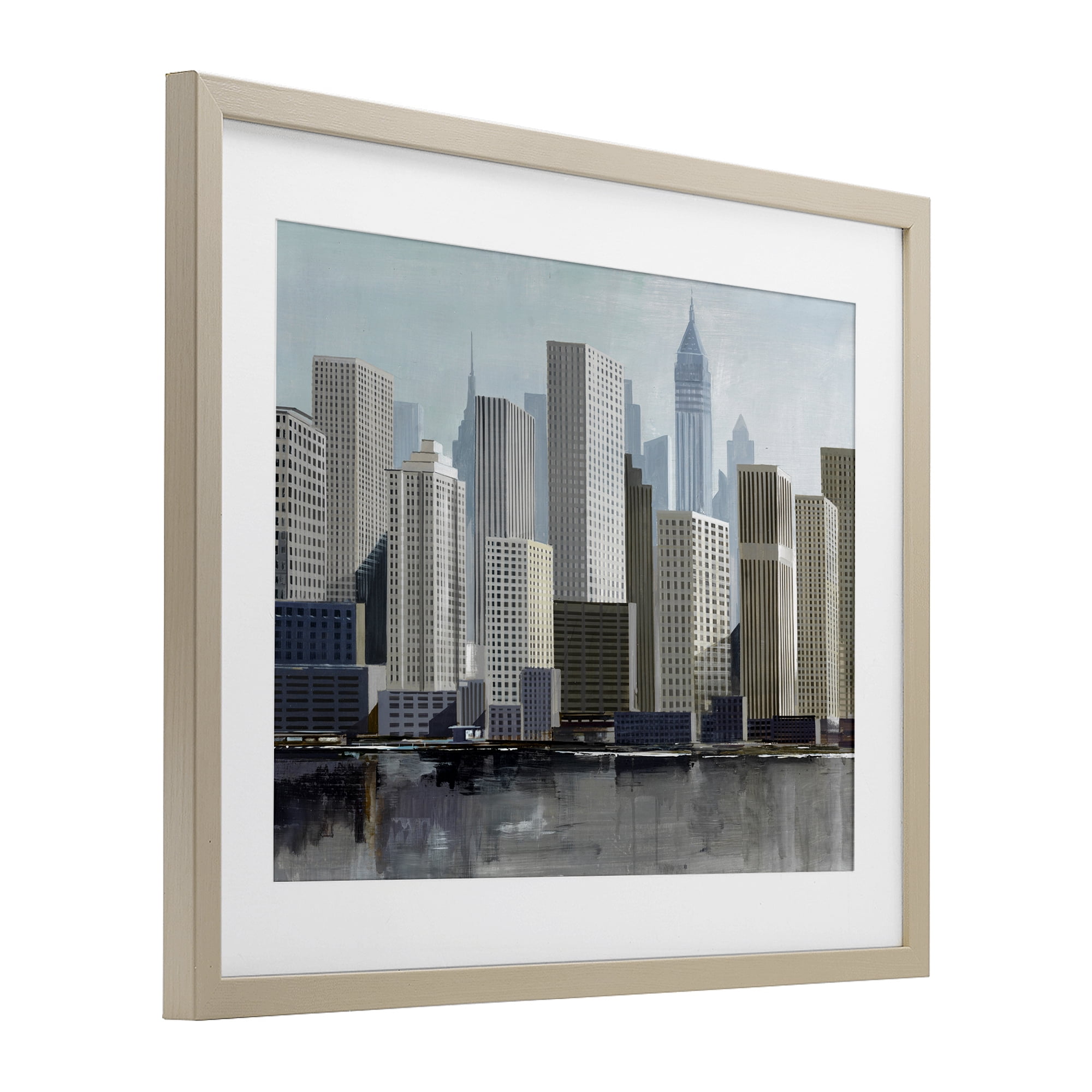 Stupell Industries New York City Sans Bridge Birch Framed Print Under Glass, design by Lorenzo Collective