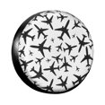 thumbnail image 1 of Random Airplanes Pattern Spare Tire Cover for Hummer Custom Aviation Fighter Pilot Car Wheel Covers 14-17hh, 1 of 5