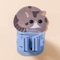 Needhep Over The Door Double Hanger Hooks Clear Wall Hooks For Hanging, Adhesive Hooks For Hanging Heavy Duty Retro Double Hooks Utility Black Hooks, For Hanging Hat (Blue)