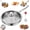 With Lid, variant on Titanium Nonstick Frying Pan with Lid, 5-Layer Titanium Composite Cooking Pan, Hammered Textured Surface, Scratch-Resistant Multifunctional Skillet for Everyday Cooking