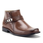 Ferro Aldo Majestic Men's 38901 Ankle High Square Toe Casual Dress Boots, Brown, 6