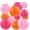 rosered/pink/orange, variant on 12 Pcs Fall Paper Lanterns Thanksgiving Decorations Yellow Orange and Brown Paper Lanterns Autumn Decorative Round Hanging Party Decorations Harvest Theme Party Supplies
