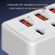 Highly power USB C And USB A MultiPort Charging Adapter Electrical Socket For Multiple Devices Simultaneously Charging