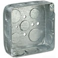 thumbnail image 2 of Steel City 52151-1/2-3/4 Pre-Galvanized Steel Square Box with 1/2-Inch and 3/4-Inch Knockouts, 2 of 3