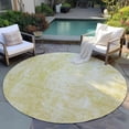 thumbnail image 6 of Addison Rugs Chantille Indoor/Outdoor Transitional Abstract Gold Washable Round Rug, 8' x 8', 6 of 6