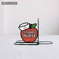 thumbnail image 3 of GLOWNEON School Nurse Metal Bookend, Decorative Bookshelf Holder, Gift for Healthcare, 3 of 4