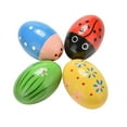 thumbnail image 1 of 1 Pcs Wooden Sand Eggs Children Kids Baby Educational Instruments Musical Toys, 1 of 6