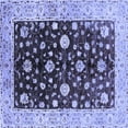 thumbnail image 1 of Ahgly Company Indoor Square Oriental Blue Traditional Area Rugs, 6' Square, 1 of 4