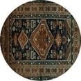 thumbnail image 1 of Ahgly Company Indoor Round Persian Light Blue Traditional Area Rugs, 6' Round, 1 of 4