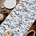 thumbnail image 2 of Spring Gray Leaf Cotton Linen Table Runner, Washable Table Runners for Kitchen, Dining Room, Holiday, Home Party Table Decor, 13x108 Inches, 2 of 9