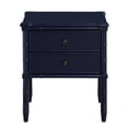 thumbnail image 3 of Greyson Living Ettington Carved Bamboo 2-drawer Nightstand by  Midnight Blue, 3 of 5