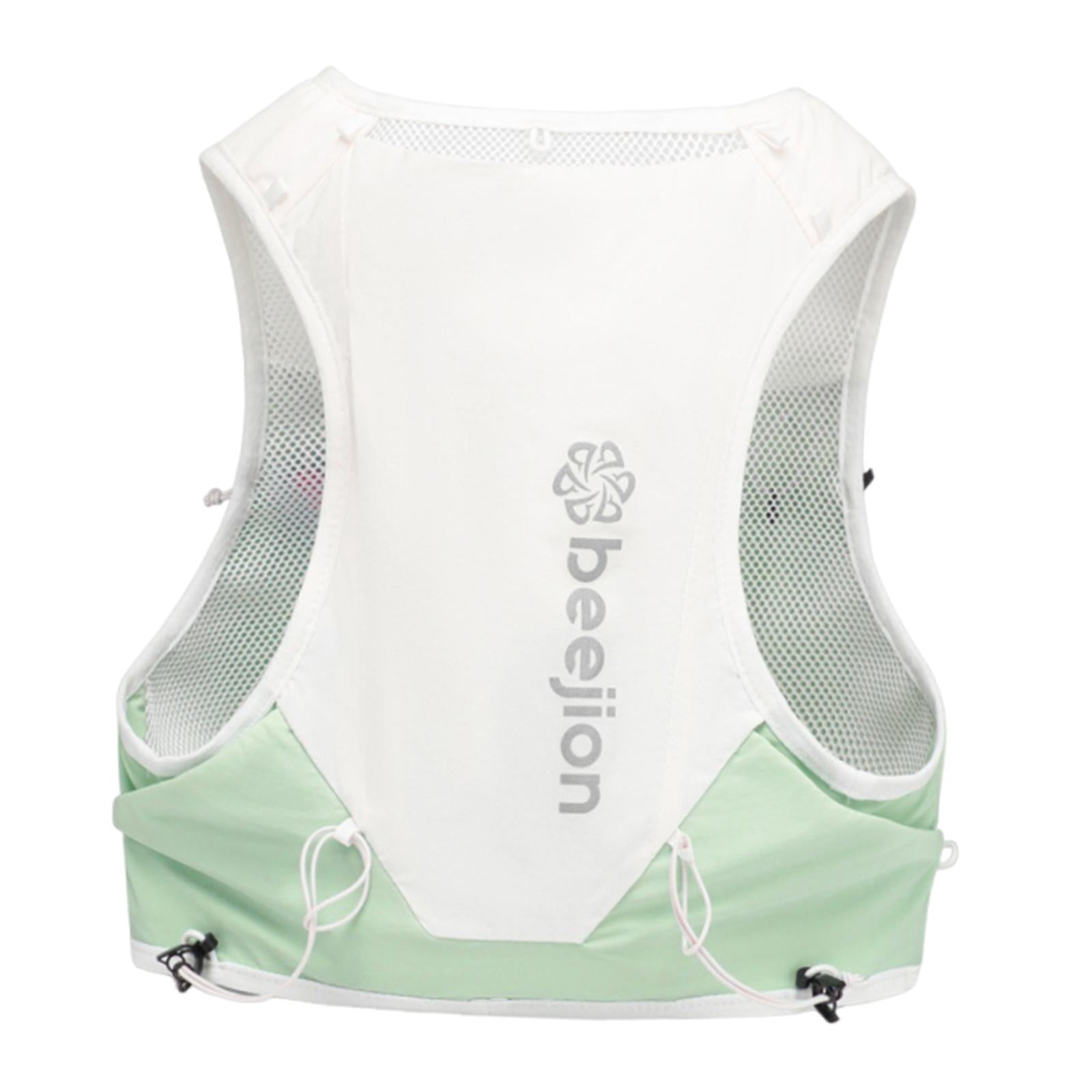 Nishiyuenyi Hydration Vest Multi Pockets Running Vest for Camping Trail Running Climbing L Green