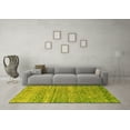 thumbnail image 3 of Ahgly Company Indoor Rectangle Abstract Yellow Modern Area Rugs, 8' x 10', 3 of 4