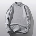 thumbnail image 2 of Vedolay Mens Pullover Sweaters 2023 Knitwear Autumn Winter Tops Pullover Turtleneck Sweaters Grey,M, 2 of 4