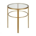 thumbnail image 3 of Evelyn&Zoe Gaia 20" Wide Round Side Table, Brass, 3 of 7