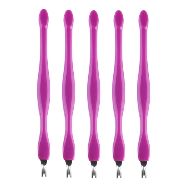 Vogacara 5 piezas de salón Spa removedor de cutículas portátil empujador de uñas mujeres hombres piel muerta tenedor recortador accesorios de pedicura Protección de la piel Tipo 5 Vogacara CE015888-05