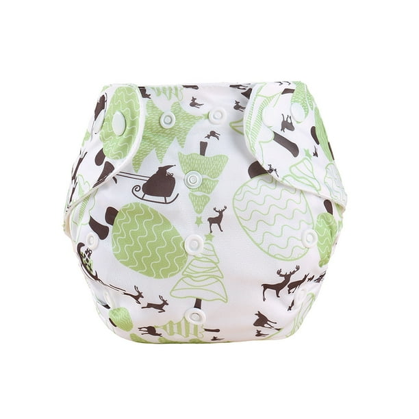 Pañal para bebé Pantalones de pañal con botones a presión estampados para bebé Pantalones de pañal para niños de talla grande Pantalones de pañal para bebé