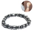 thumbnail image 1 of Pulsera, pulsera magnética de moda, pulsera unisex de piedra negra para hombres y mujeres, pulsera de terapia de campo magnético para el cuidado de la salud, gran regalo, 1 of 8