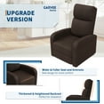 thumbnail image 1 of EDTara Fauteuil Inclinable à Dossier Haut, Sofa Simple à Réglage Manuel avec Poche Latérale et Coussin Confortable, 1 of 5