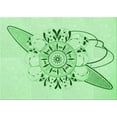 thumbnail image 1 of Ahgly Company Indoor Rectangle Patterned Mint Green Area Rugs, 8' x 12', 1 of 6