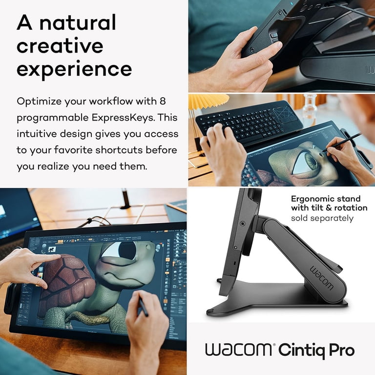 Wacon Cintiq Pro 22 Creative Pen and Touch Screen, Black