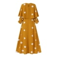 thumbnail image 4 of ZANZEA Women Puff Sleeved Casual Polka Dots Long Dress Muslim Dresses, 4 of 4
