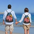 thumbnail image 5 of Daiia Eagle Head With American Flag Pattern Drawstring Backpack, Gym Bag, Lightweight Backpack, Water-Resistant Bag Travel Sports Backpack, Fitness Bag, Yoga Bag-Medium, 5 of 6
