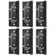 thumbnail image 1 of 6 bisagras silenciosas para puertas y ventanas de acero inoxidable para el hogar, 10 x 5,2 cm, color negro, 1 of 14