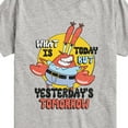 thumbnail image 3 of SpongeBob SquarePants - What Is Today Yesterdays Tomorrow - Toddler & Youth Short Sleeve Graphic T-Shirt, 3 of 6