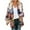 Navy, variant on Lovskoo Beach Cover Up Women Loose Chiffon Floral Print Puff Sleeve Kimono Cardigan Casual Blouse Tops Brown
