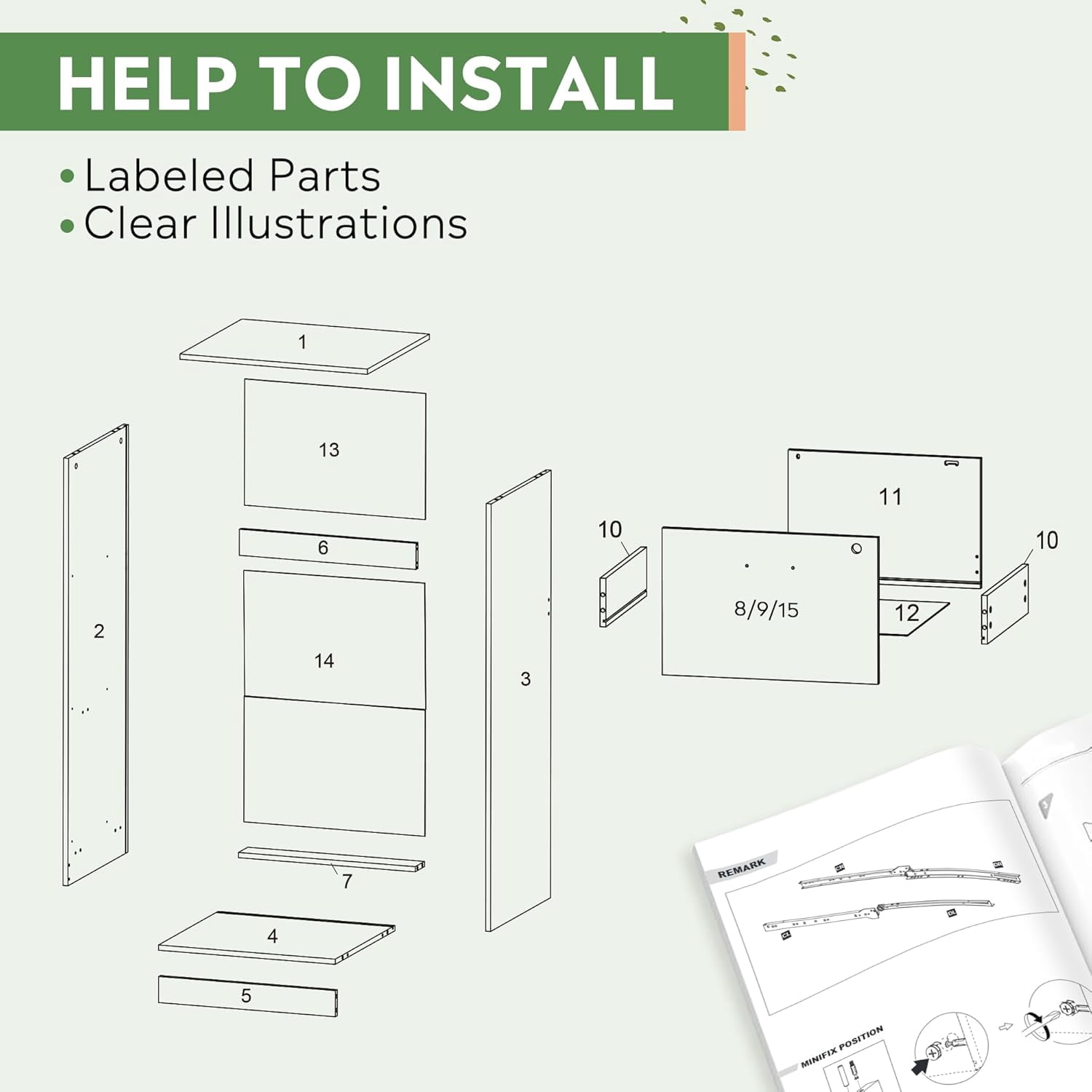 3 Drawer File Cabinet with Lock, Vertical Wood Filing Cabinet for Home Office, Printer Stand for Letter and A4 Size, Black