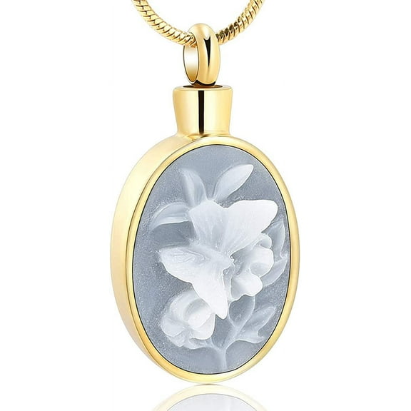 Butterfly Cremation Jewelry for Ashes Memorial Lockets Urn Necklace for Ashes Pendants Stainless Steel Keepsake Jewelry For Ashes