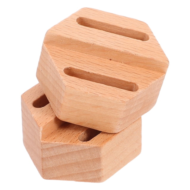 COMPUKAS 2 Pcs Support en Bois de Hêtre Rangement pour Accessoires et Femmes à la Maison