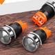 thumbnail image 5 of Zumbador LED de 22 mm con Luz Roja Intermitente de Alto Decibelio, Resistente Al Agua IP65, Chapado en Latón Cromado, Destello Intermitente de 12 V CC., 5 of 5