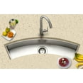 thumbnail image 3 of Houzer Ctc-3312 Contempo Trough 33" Undermount Single Basin Stainless Steel Bar Sink -, 3 of 7