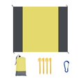 thumbnail image 2 of Diveblues S09 Sandproof Beach Blanket Water Proof Extra Large 8 Persons Family Size Comfortable Parachute Nylon Cozy&Chic Compact& Light Reinforced Windproof 4 Stakes&1 Trave Clearance, 2 of 9