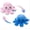 Pink + Blue 1-piece that can change colors, variant on Reversible Octopus Plushie 7.8 -Inch Crying Eyes Two-Sided Flip Plush Toy with Embroidered Details Cute Mini Collectible Plush for Kids, Teens, and Adults