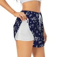thumbnail image 2 of Bixox Women's Bicycle1 pattern 2 in 1 Running Shorts - Lightweight Athletic Workout Gym Yoga Shorts Liner with Pockets - Small, 2 of 5