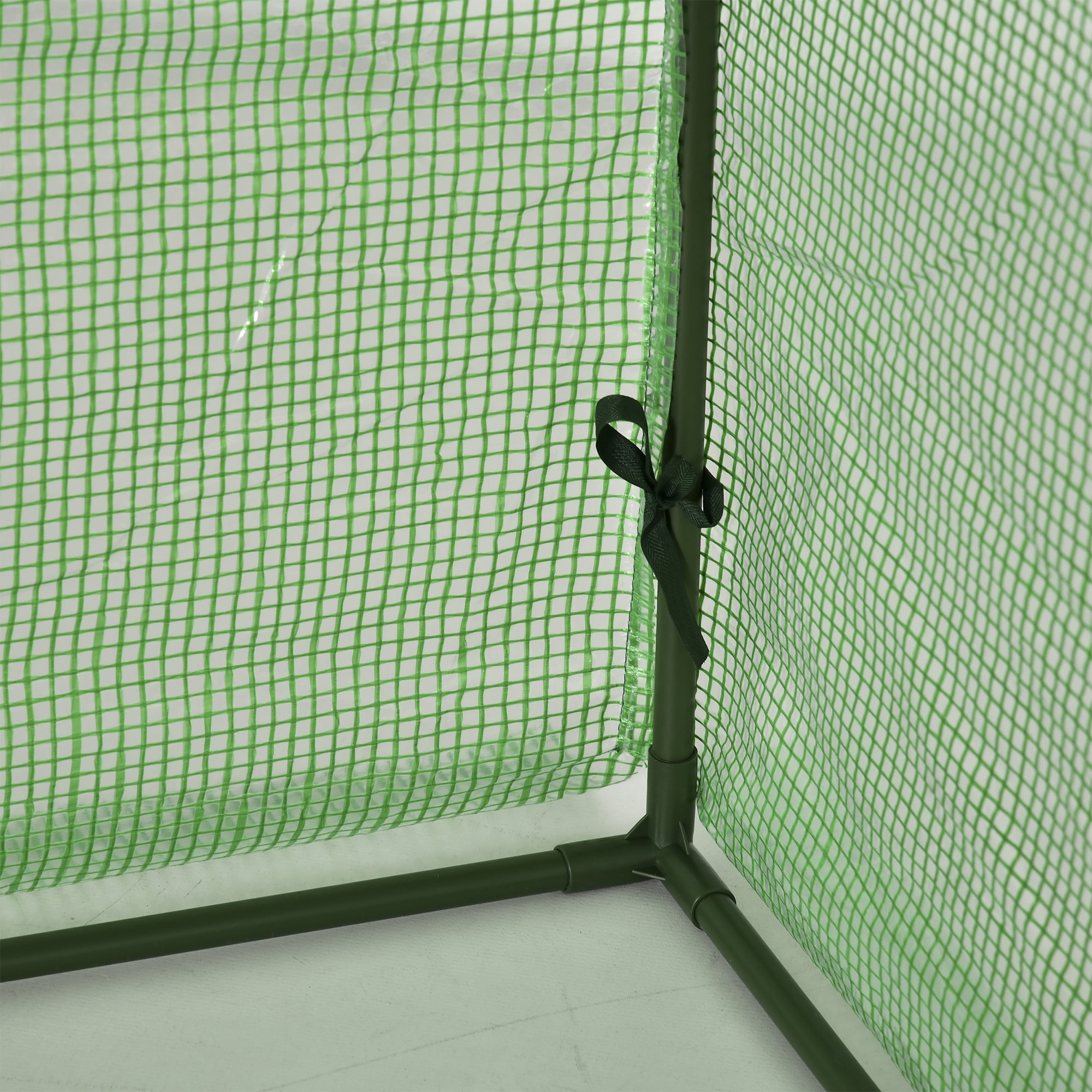 Outsunny Portable Tunneled Greenhouse with 3 Zippered Doors, PE Cover