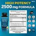 thumbnail image 2 of Viva Naturals Triple-Strength Omega-3 Fish Oil Supplement, 2500 mg, 180 Pescatarian-Friendly Softgels- Provides EPA & DHA, Supports Heart and Brain Health *, 2 of 8