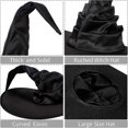 thumbnail image 3 of Sombrero de bruja KEWITY de Halloween negro con pliegue doblado, 3 of 5